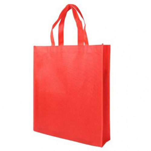 Red Non-Woven Poypropylene Bag With Gusset