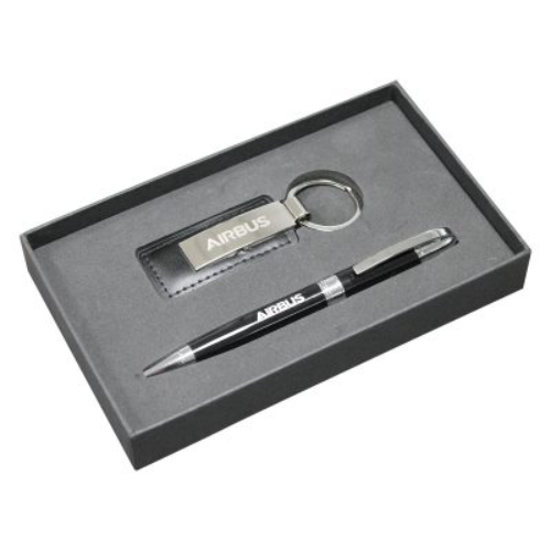 Provence Set - Custom Engraved Ballpen and Keyring Gift Set