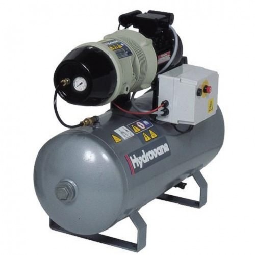 3HP compare/Hydrovane compressor with 100 litre air receiver - silent running