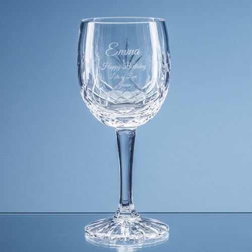 285ml Blenheim Lead Crystal Panel Goblet