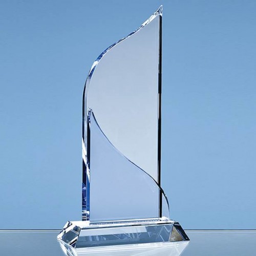 25.5cm Optical Crystal Grand Bleu Award