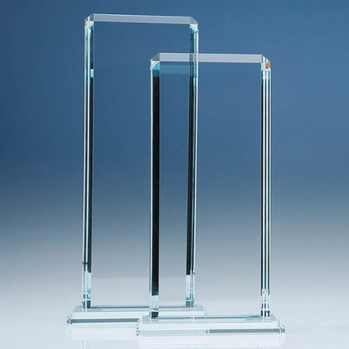 33cm x 12.75cm x 12mm Clear Glass Echo Award