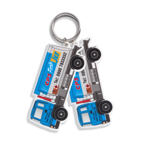 Recycled Lorry Shape Keyring