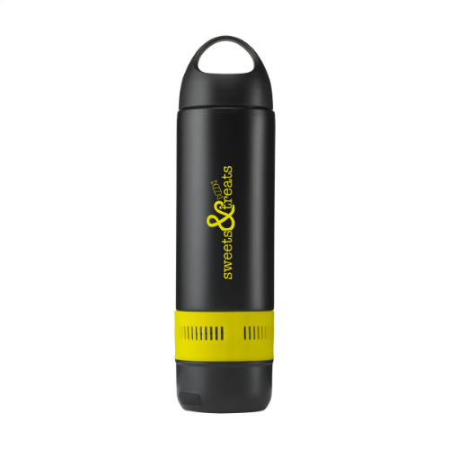 BottleBeatz Stainless Steel 2-in-1 Thermosflask Speaker Yellow