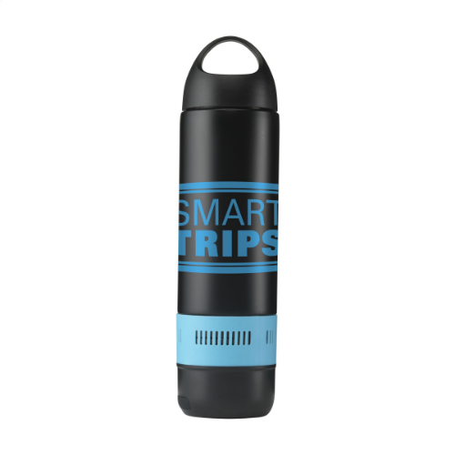 BottleBeatz Stainless Steel 2-in-1 Thermosflask Speaker Light Blue