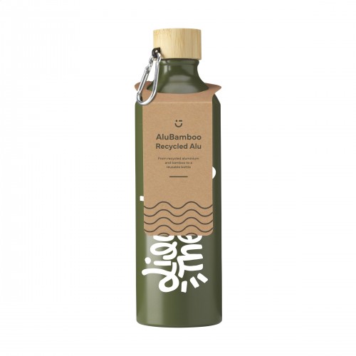 AluBamboo GRS Recycled Alu 750 ml water bottle