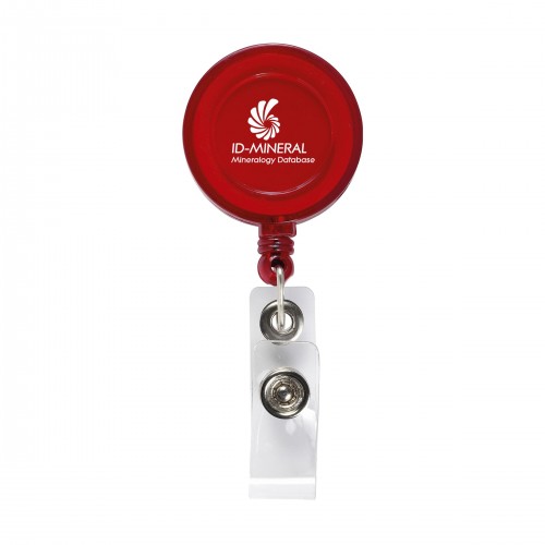 BadgeClip Badge Holder Transparent Red