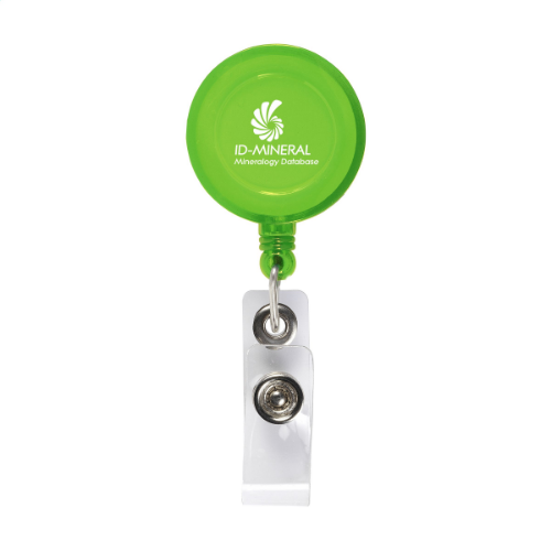 BadgeClip Badge Holder Transparent Green