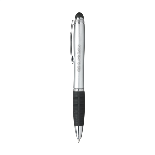 Light-Up Logo Touch Pen Silver