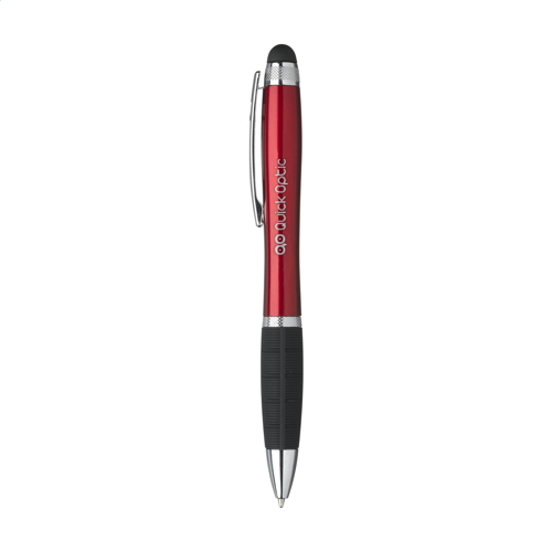 Light-Up Logo Touch Pen Red