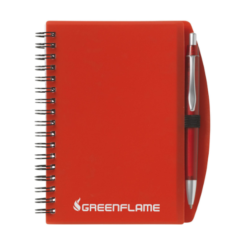 NoteBook A6 Notebook Transparent Red