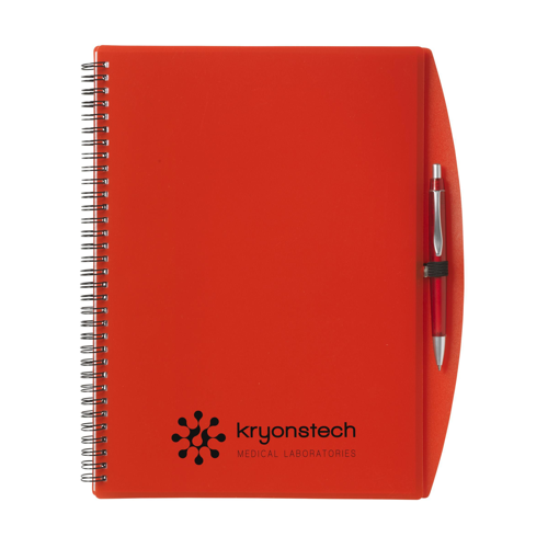 Notebook A4 Notebook Transparent-Red