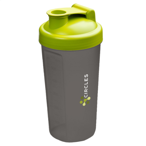 Shaker Protein Drinking Cup Lime Green/grey
