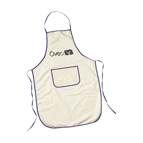 Apron Beige-And-Blue