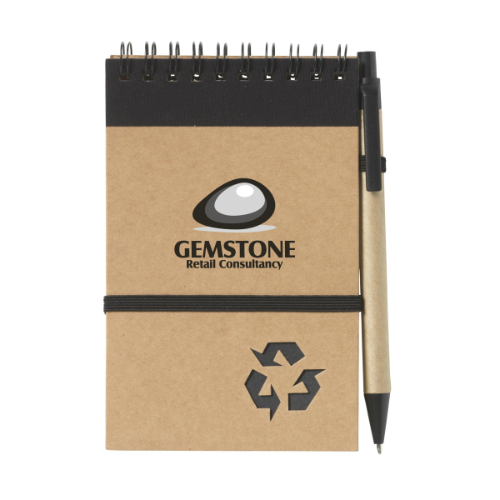 RecycleNote-M Notebook Black