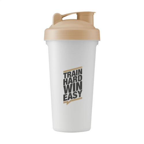 Eco Shaker Protein 600 Ml Drinking Cup Beige