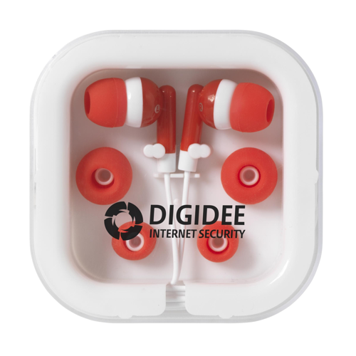 In-Earphone Earphones Red