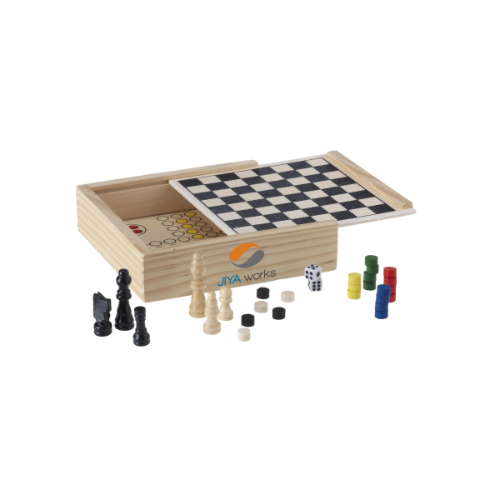 WoodGame 5-in-1 Game Set Wood