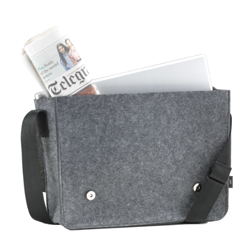 Feltro RPET CollegeBag Shoulder-/documentbag Light Grey