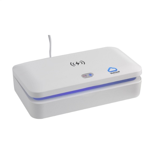 UV-C Steriliser Box With Wireless 5W Charger White