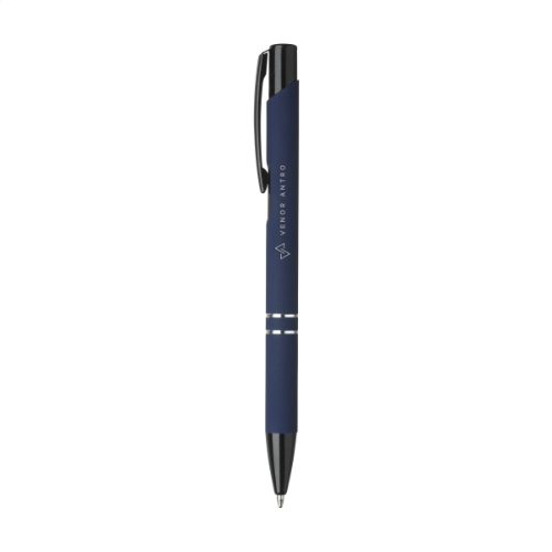 Ebony Rubberised Pen Dark-Blue