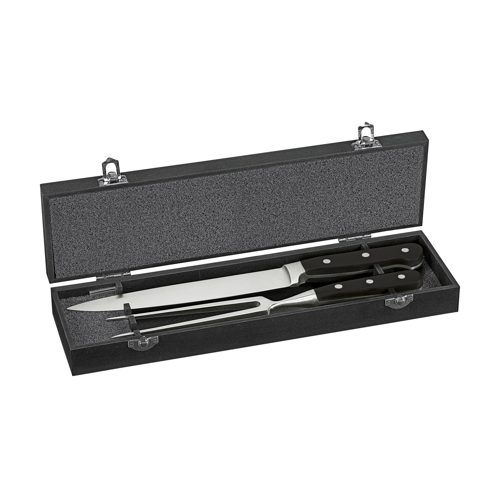 Maestro Carving Knife And Fork Black