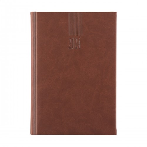 Eurodirect Diary 4 Languages A5 Brown