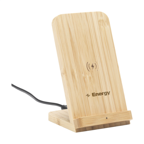 Baloo 10W Wireless Charger Stand Bamboo