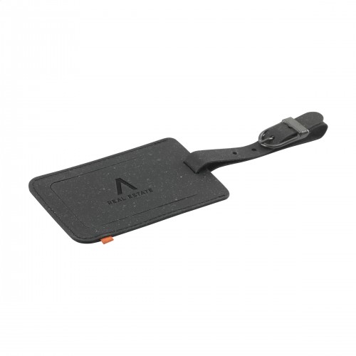 Recycled Leather Luggage Tag