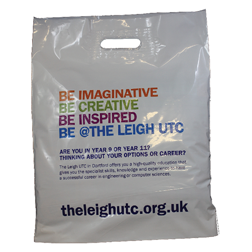 Polythene Patch Carrier Bags - Printed 1 Side