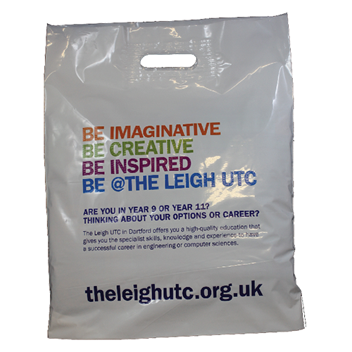 Polythene Patch Carrier Bags - Printed 2 Sides