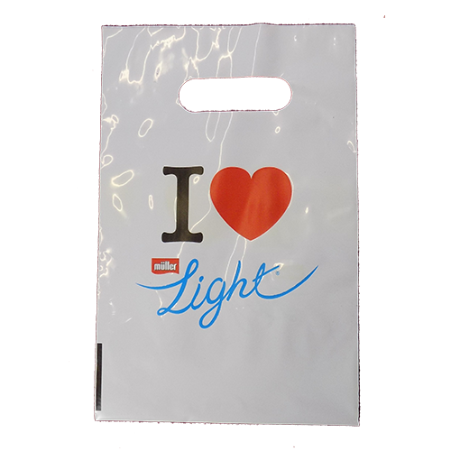 Polythene Punch Carrier Bags - Printed 2 Sides