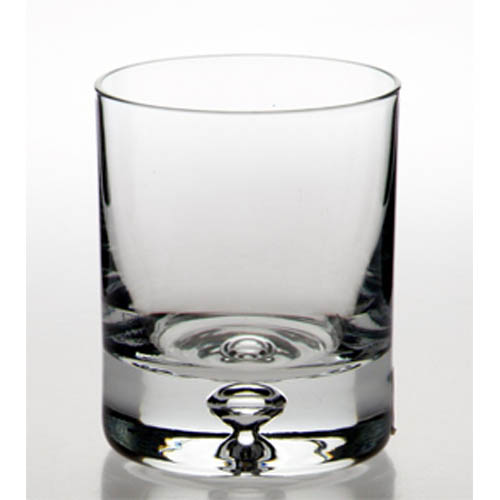 Bulk packed bubble based whisky glass