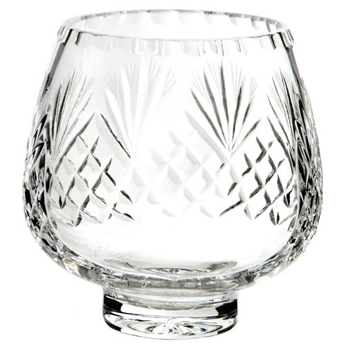 Cut crystal trophy bowl