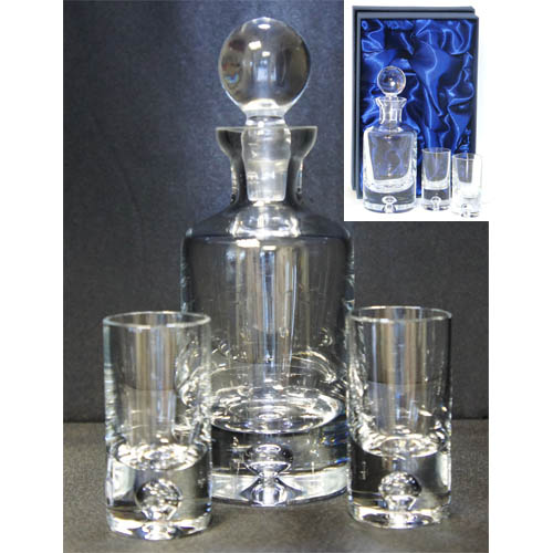 Crystal mini decanter set
