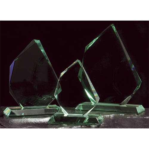 Large jade green trophy prism