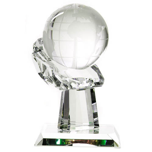 Globe In Hand Trophy