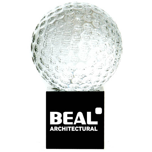 60mm golfball trophy