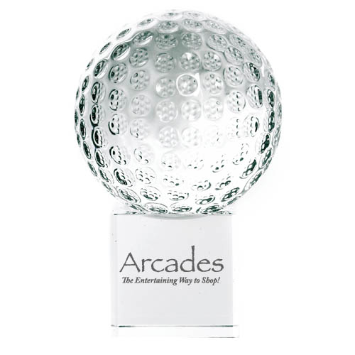 60mm golfball trophy