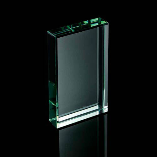 Jade green rectangle paperweight