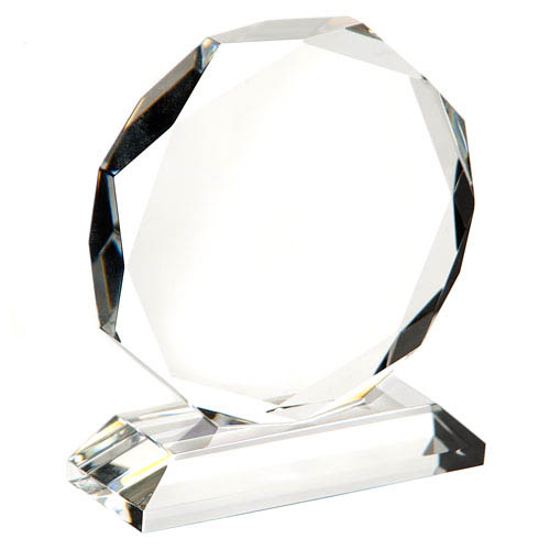 Small crystal octagon award