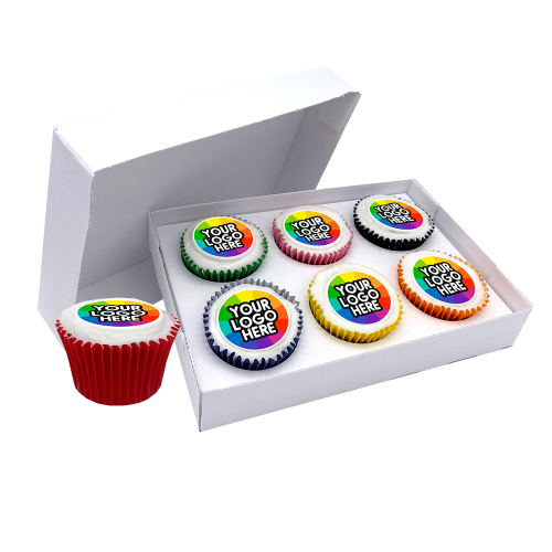 Iced Filled Cupcake Giftbox - 6 Pack