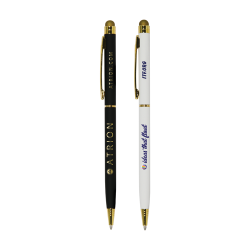 Minnelli Gold Stylus Pen in white