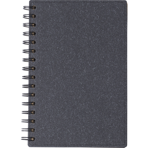 Recycled hard cover notebook (approx A5) in 