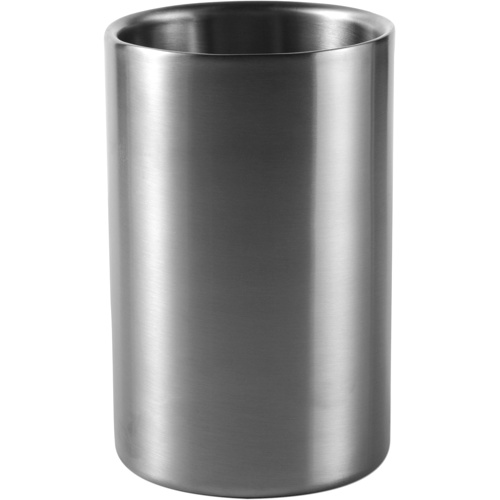 Stainless steel wine cooler in silver