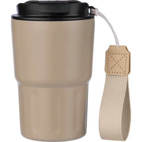 Stainless steel double walled travel mug (320ml) in 