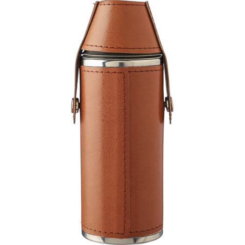 Recycled stainless steel flask (230ml) in 