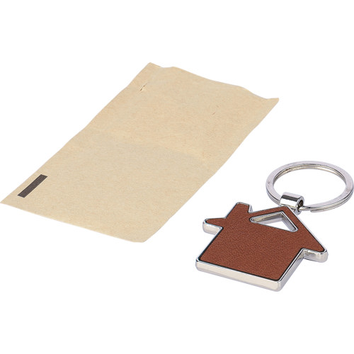 Recycled leather house key holder in 