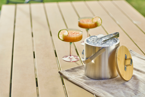 Stainless steel double walled ice bucket in 