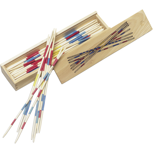 Mikado game in wooden box